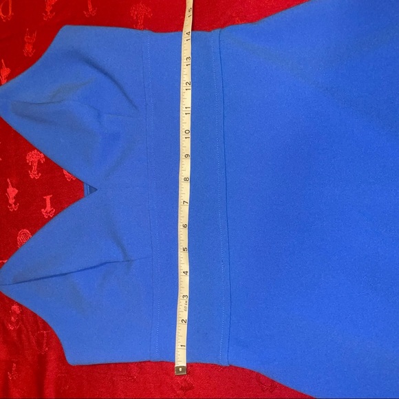 Express spaghetti strap fitted dress blue size small - Picture 10 of 10